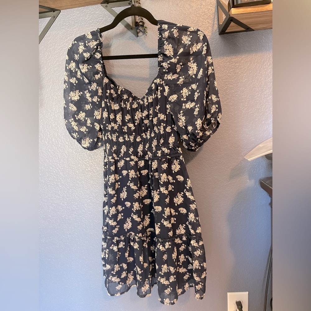 New without tags, Trixxi blue and white floral dress medium